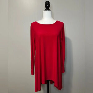 Pretty Woman Hi Lo Ling Sleeve Tunic Top